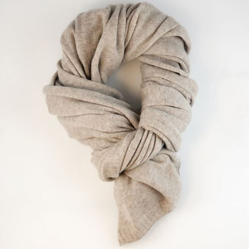 Skjerf i merinoull og cashmere NB! kun marineblått igjen