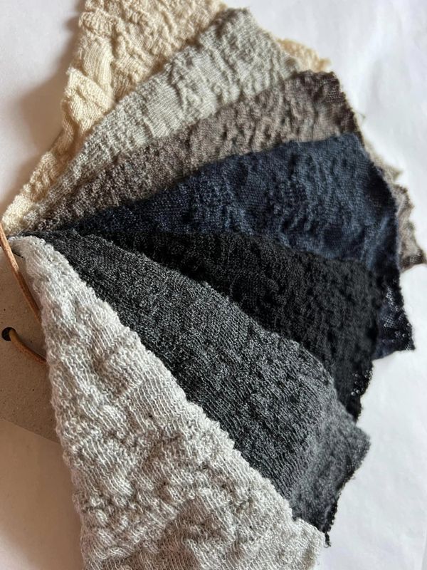 ByBasics boble stort strikket skjerf i merinoull