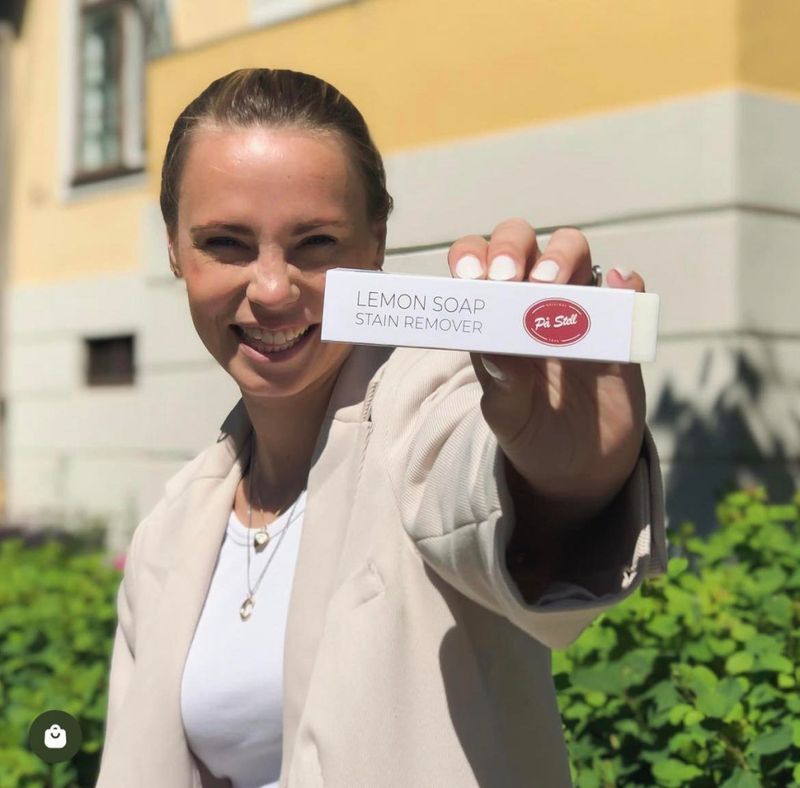 Sitronsåpe stick På Stell flekkfjerning vask